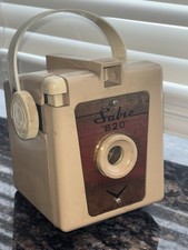 VINTAGE 1950s SABRE 620 CAMERA With Box Extras L K Super CHEAP