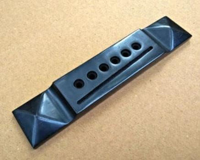 Pyramid Bridge 6 String for Acoustic Guitar Ebony Wood Best Replacement