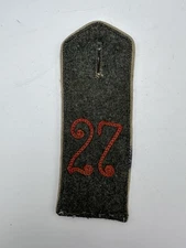 WWI GERMAN ARMY SHOULDER BOARD 27 Infantry Regiment