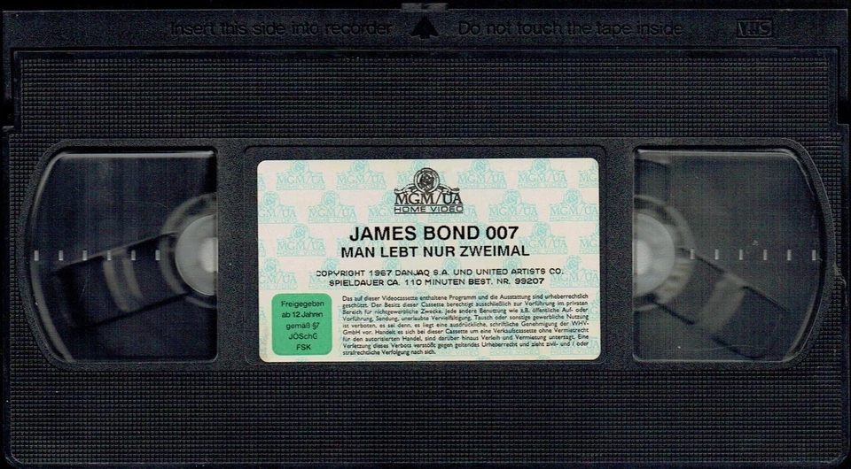 (VHS)  Videokassette - James Bond - Man lebt nur zweimal - Sean Connery - Bild 2 von 2