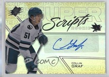 2024-25 SPx Superscripts Rookies Gold 33/99 Collin Graf #SSR-CG Auto 0sn