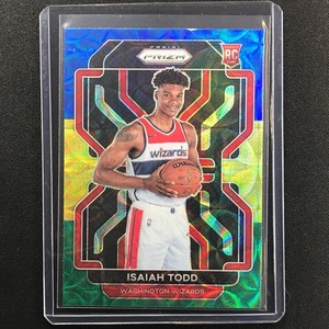 2021-22 Prizm ISAIAH TODD Choice Rookie Blue Yellow Green #299