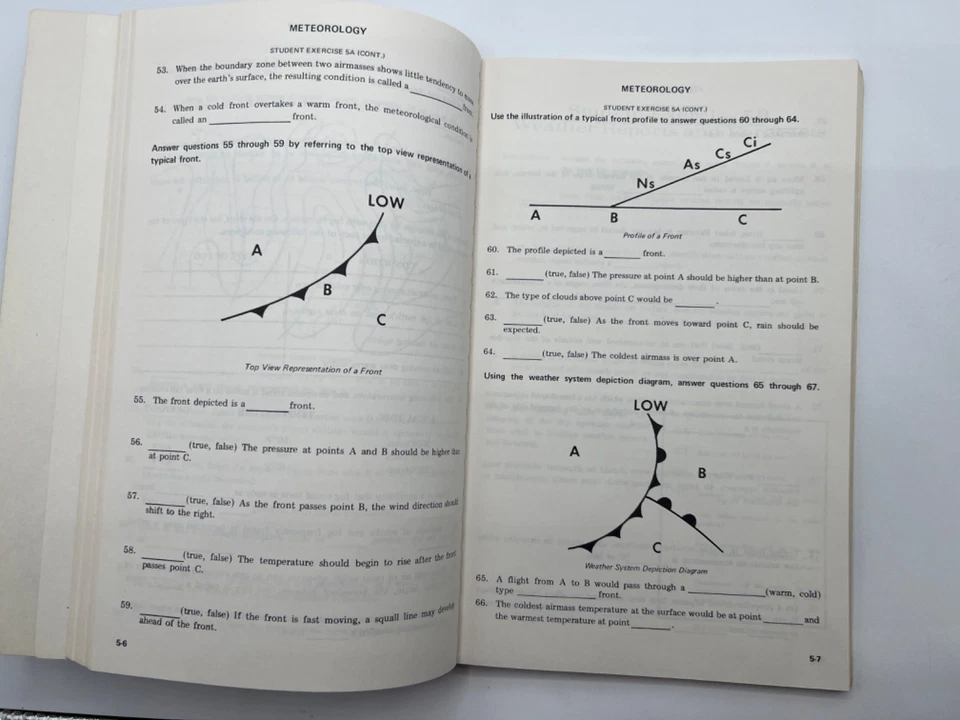 Jeppesen Sanderson Private Pilot Workbook - 1981 PB Clean! - Image 3 of 4