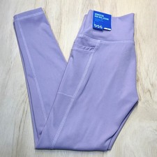 DSG Girls Momentum High Rise Full Length Leggings Aged Lavender XS 6-7 Pocket