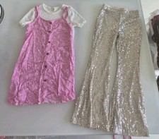 Art Class Sequence Pants Overalls  Haute Hippie Floral Dress Bundle Girls 6/7