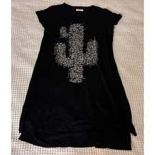 Lauren Moshi Studded Cactus Graphic T-shirt Dress