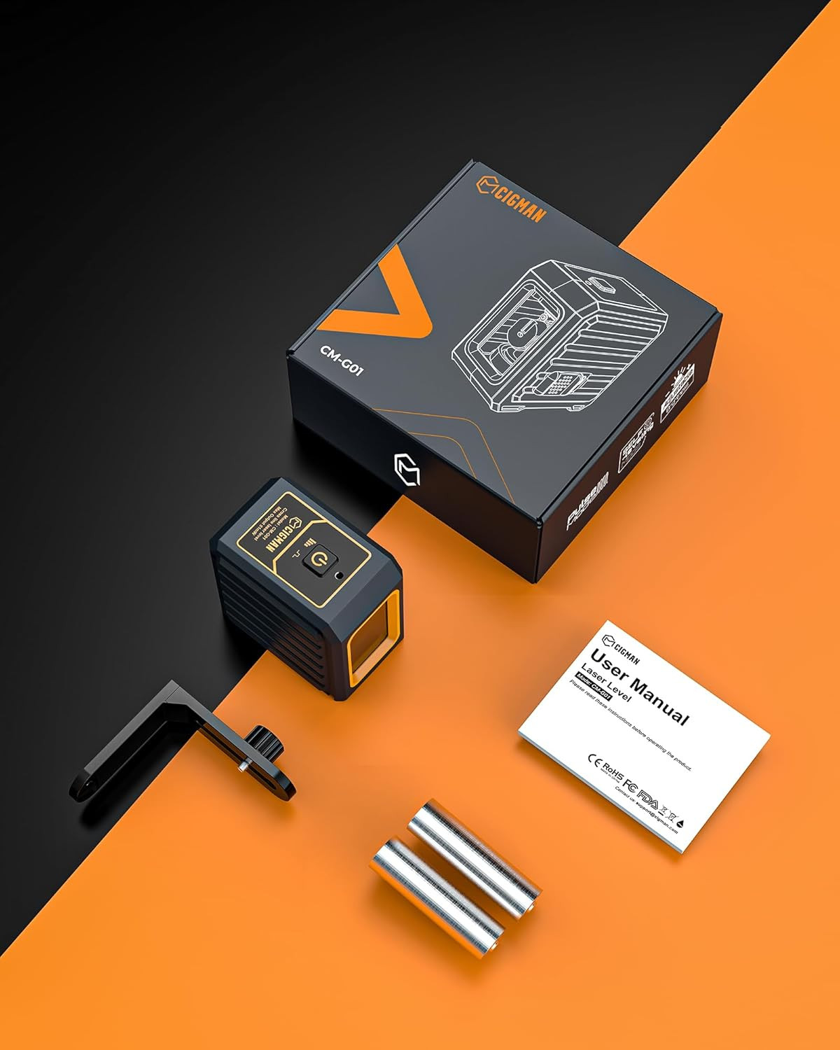 Laser Level,  CM-G01 Self-Leveling Green Cross Line Laser, 100Ft Range, 4 Bright