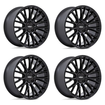 Set 4 20'' Rotiform RC201 LSE Satin Black 20x10 Wheels 5x112 35mm Rims