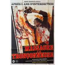 MASSACRE A LA TRONCONNEUSE Affiche de cinéma  - 120x160 cm. - 1974 - Tobe Hooper