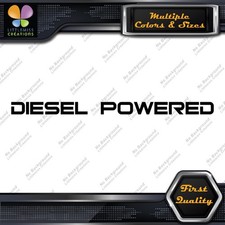 Diesel Powered 1 line Modern Trucks Heavy Duty Machinery Decals Stickers Vinyl