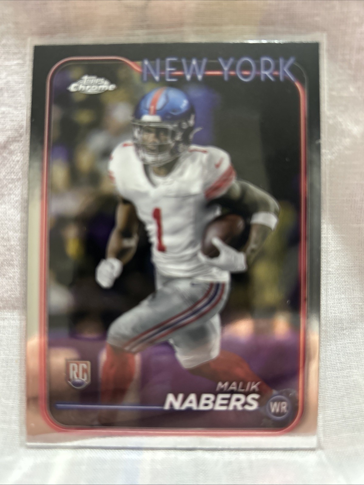 2024 Topps Chrome - Rookies Malik Nabers #205 Prism Refractor (RC)
