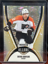 2025-26 Upper Deck Allure #130 Devin Kaplan Gold Glitter Bomb Rookie 48/199 RC