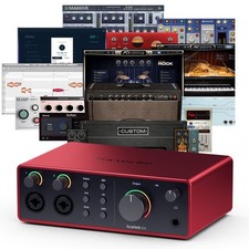 Focusrite Scarlett 4i4 4th Gen USB Audio Interface & Software Bundle