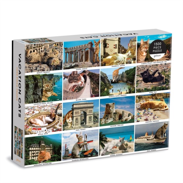 Vacation Cats 1500 Piece Puzzle by Galison (Jigsaw)