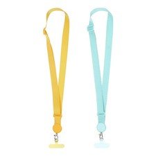 2Pack Adjustable Phone Lanyard for Smartphones, Fruit Green/Yellow