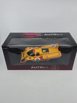 AUTOart Racing Division 1971 Porsche 917K 1:18 Diecast Car Yellow Red Black