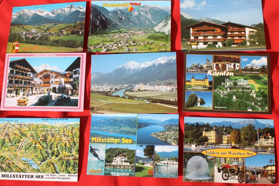 Collection 1) 188 Cartes Postales Vues Autriche Tyrol Alpes Lieux Couleur - Photo 3/4