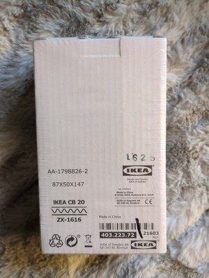 IKEA Red Metal Keyhole Clock / Cabinet Shelf Retro Vintage Style