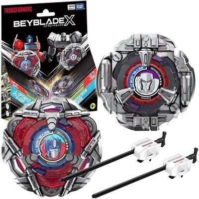 Takara Tomy Optimus Prime 4-60P vs. Megatron 4-80B 2 Pack Beyblade X Official