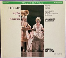 Leclair: Scylla et Glaucus - John Eliot Gardiner 3 CD Box Set 1988 Erato READ