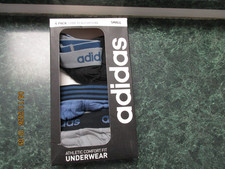 NEW Adidas Boxer Briefs Men's Small 3 Pack Stretch Cotton