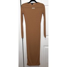 Pretty Little Thing Womens Sheer Maxi Dress Size 2 Y2K Coquette Slinky Indie 90s