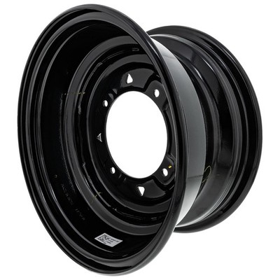 トップス Rin Rin Polaris 1523451-067 Black Front Wheel Rim 12x6 Ranger Sportsman EV