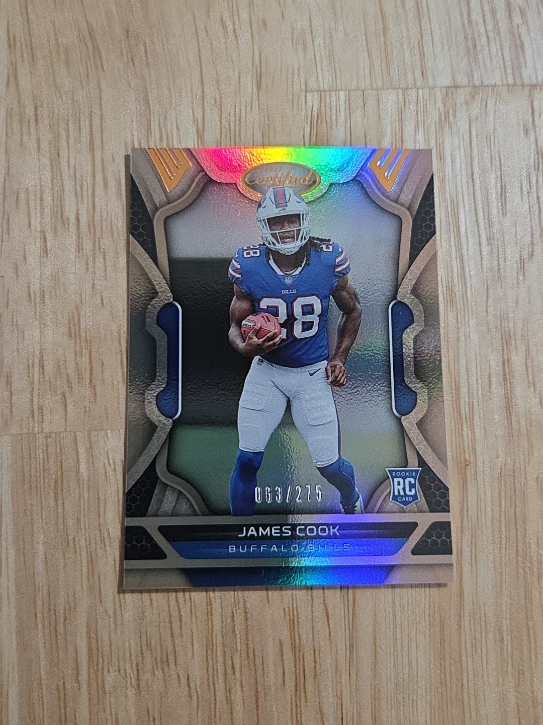 2022 Certified JAMES COOK Mirror Bronze /275 #109 Rookie RC Buffalo Bills SP