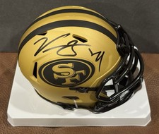 Kendrick Bourne Signed Riddell San Francisco 49ers Rave Mini Helmet JSA COA