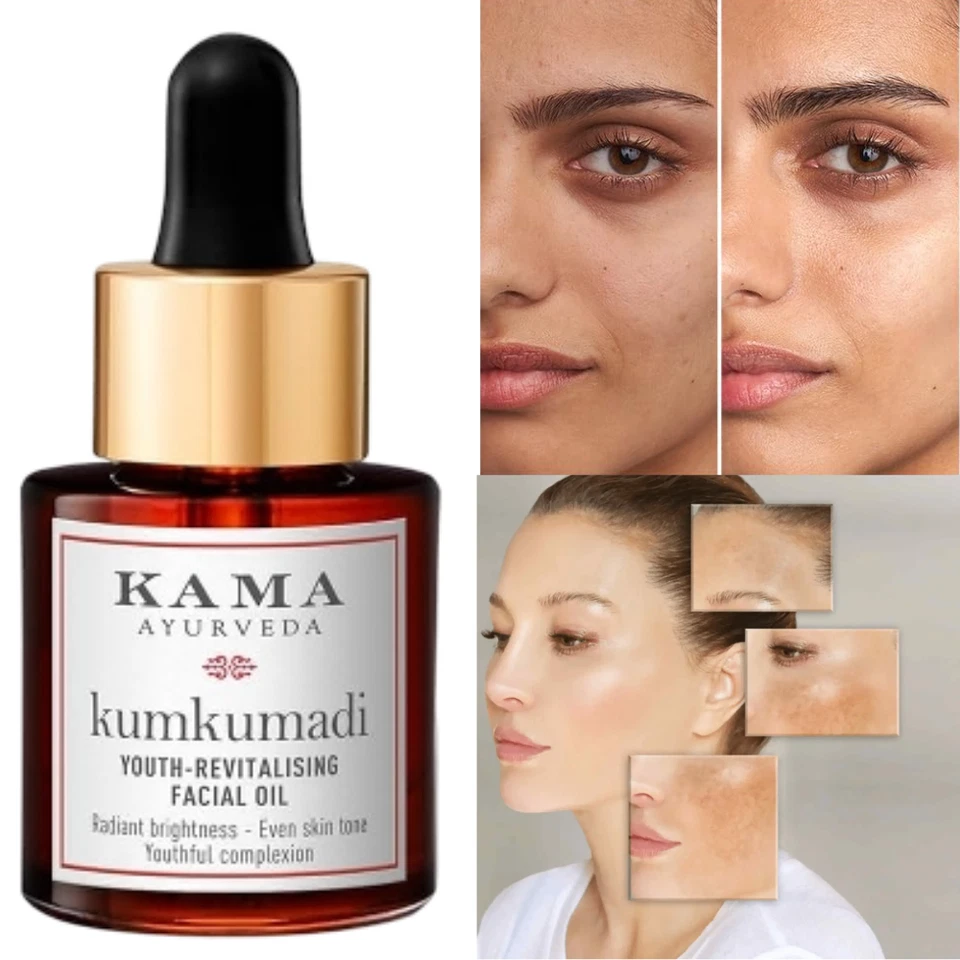 Kama Ayurveda Kumkumadi Facial Oil remove black spots & improve skin glow 15 ml