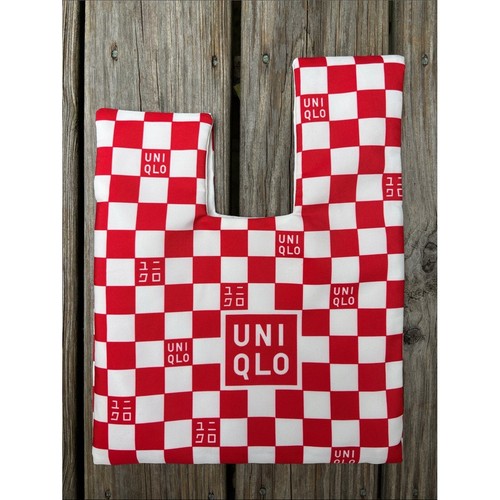 UNIQLO | Red & White Checkered 2025 Limited Launch Japanese Mini Knot Bag | OS