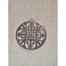 925 Sterling Silver Pendant Mandala Charm/Pendant