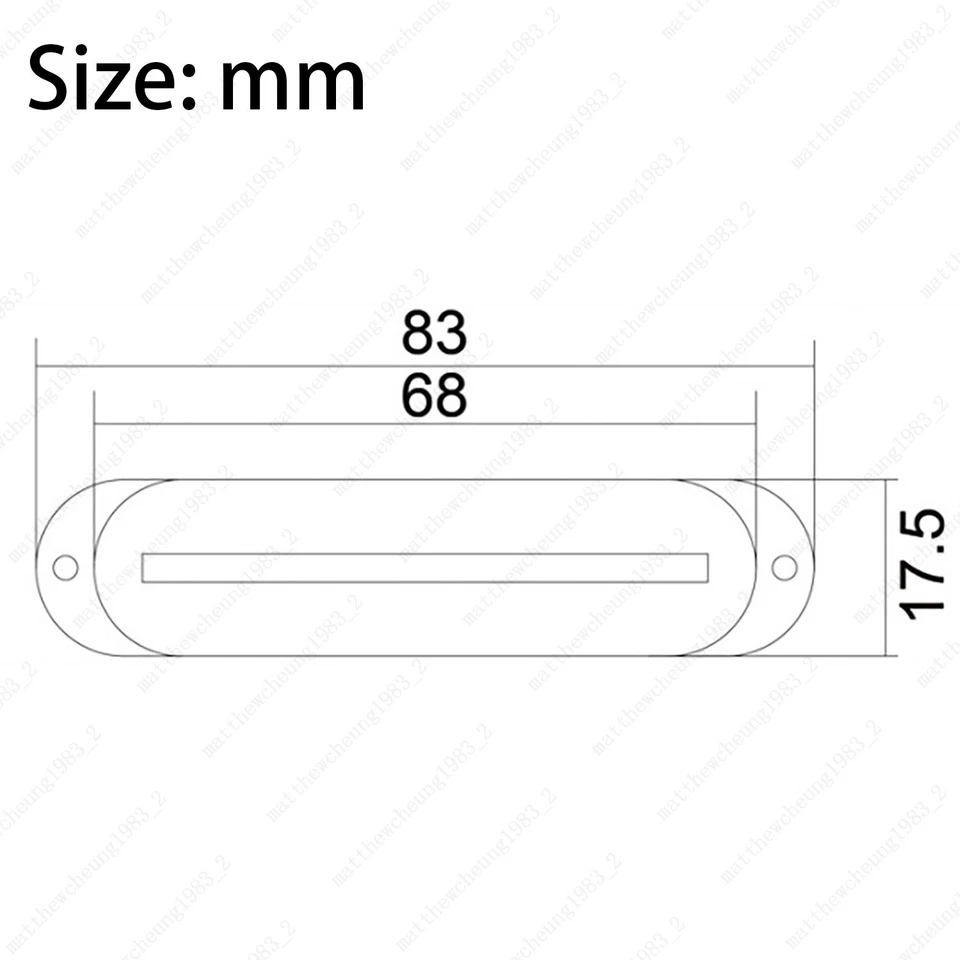 Guitar Pickup Single Blade w/Ceramic Magnet & Shielded Braided Wire For ST/Start - Image 2 of 4
