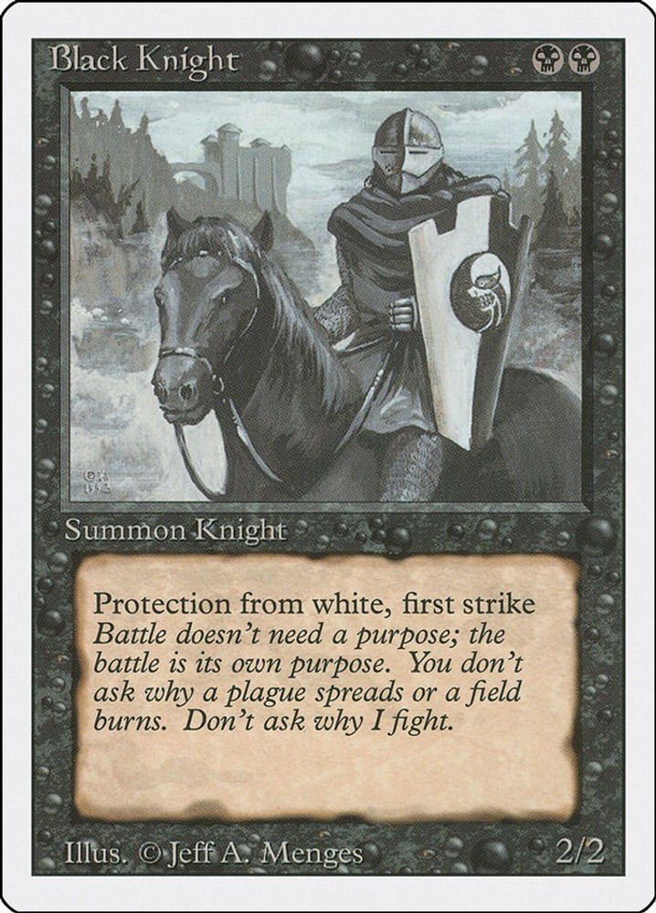 Black Knight #95 (LP) Revised Edition (3ED) MTG