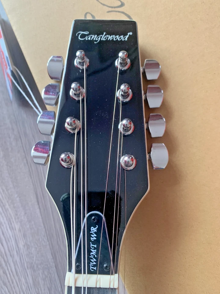 NEW Mandolin By Tanglewood, Model  Number TWMTWR,  Wine Red, Electro Acoustic. - Image 4 of 4