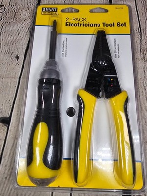 New Smart Electrician 2-Pack Tool Set 8-in-1 Ratcheting Screwdriver Wire Strippe