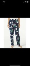 Joyspun Sleep Pajama Pants Jogger Flannel Navy Polar Bears Size Medium