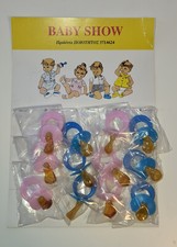 Vintage 70s card with 12 Baby Pacifier made in Greece BABY SHOW