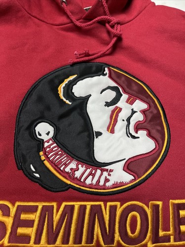 NWOTS Vintage 90s FSU Florida State Seminoles Nutmeg Hoodie USA Made Size XL - 第 5/10 張圖片