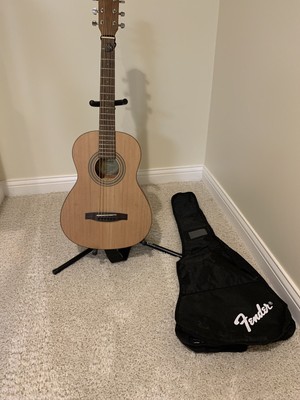 Fender Ma 1 6 String Acoustic Guitar Comes With Pick Shoulder Strap And Stand Ebay