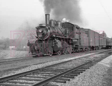 Canadian National Railways (CNR) Engine 83 with train at Simcoe - 8x10 Photo