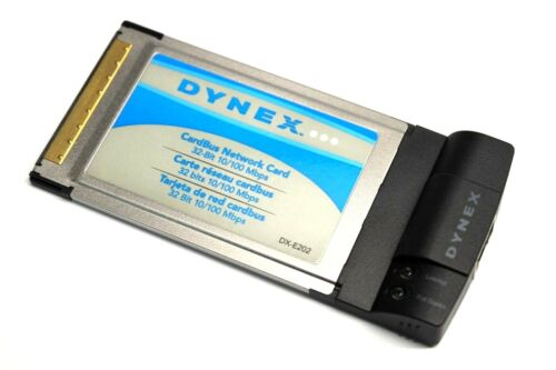 Dynex DX-E202 CardBus Network Card 32-Bit 10/100 Mbps PCMCIA for Laptop Computer - Afbeelding 1 van 1