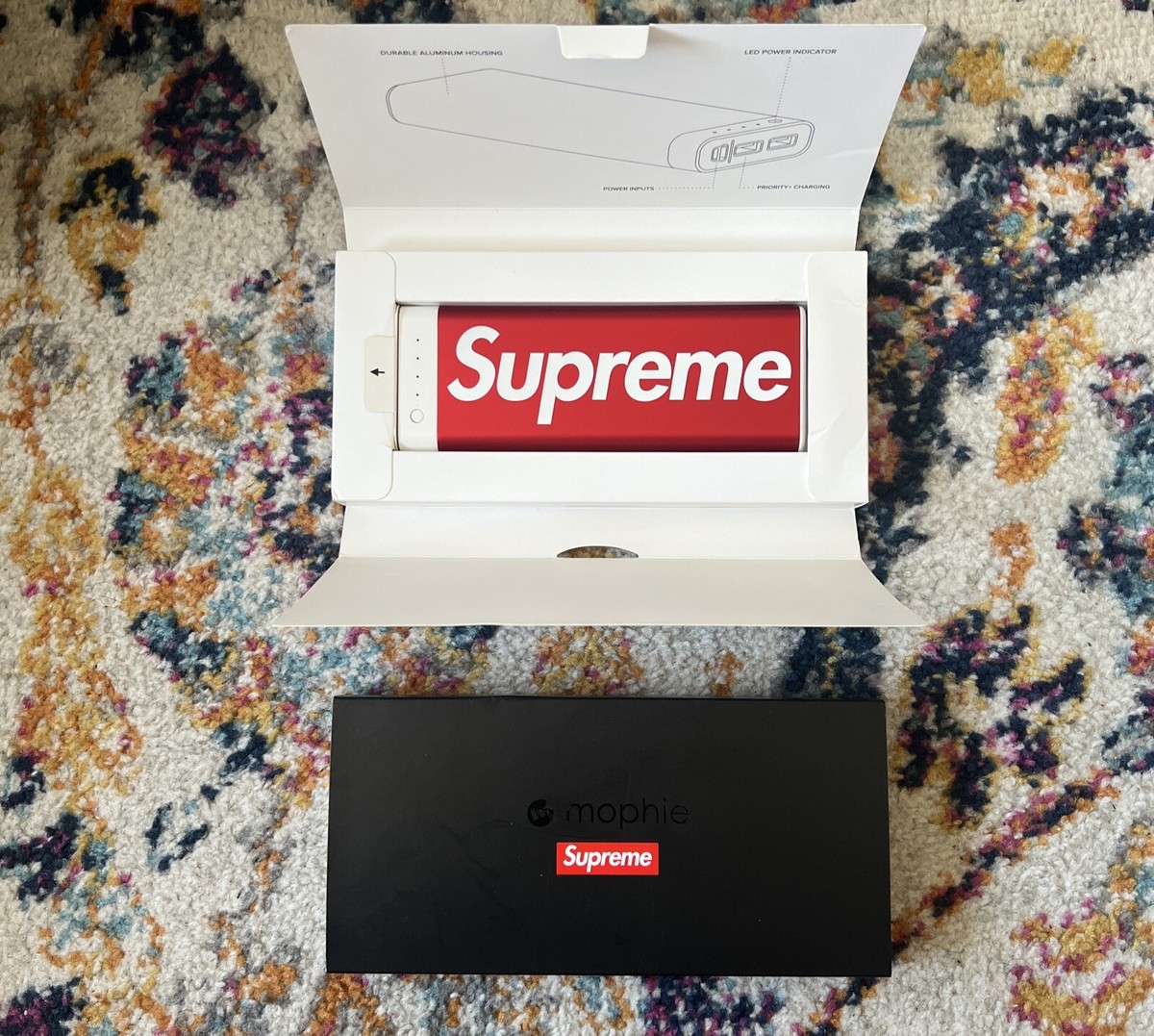 【希少】17FW Supreme Encore 20K Pre-Owned Supreme x Mophie 20K Encore Battery Powerbank SS18 Red