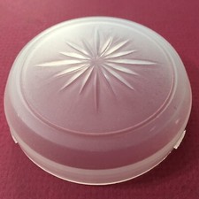 Gm 1969-76 Models 3 Round Dome Light Lens Cover Frosted White W Star
