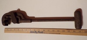 Antique Vintage Pipe Cutter Large 17” Tool Cast Iron Working