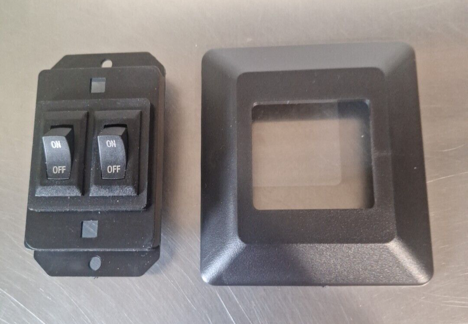 2 Gang On Off 12 Volt Black Light Switch RV Marine | Sigma | 2 Gang ...