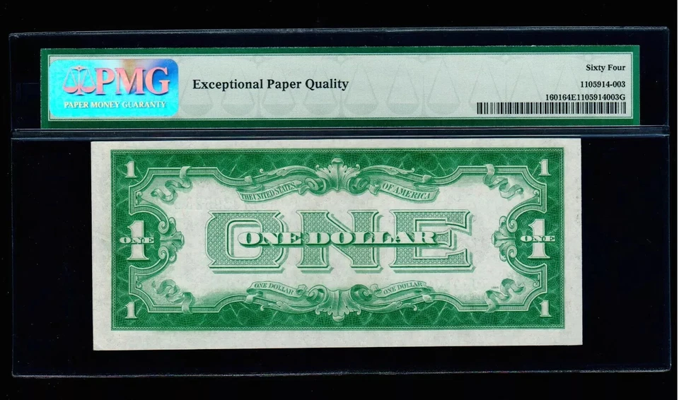 1928-B $1 Silver Certificate UNC PMG 64 EPQ - Image 2 of 2