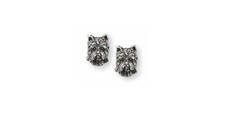 Westie Earrings Jewelry Sterling Silver Handmade West Highland White Terrier Ear