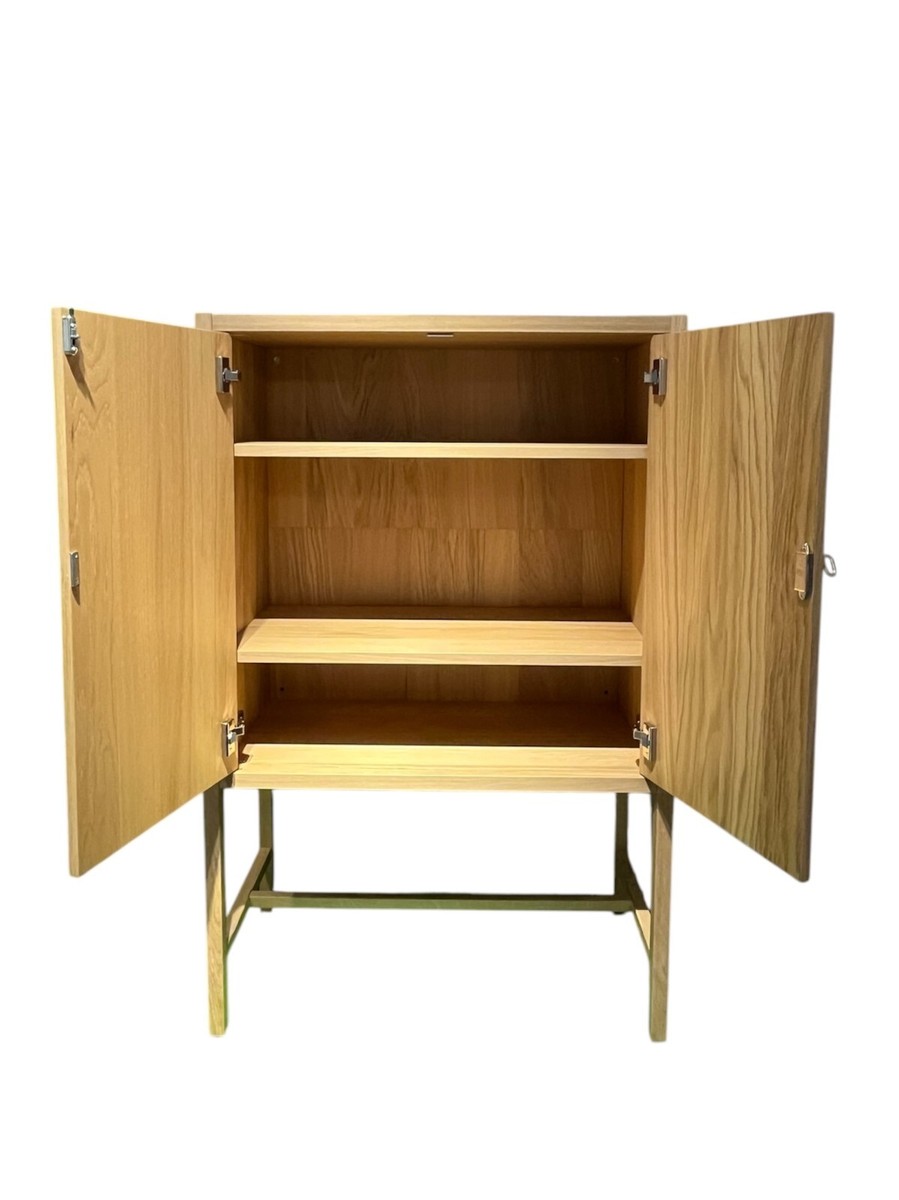 Brand New IKEA STOCKHOLM 2025 Cabinet With 2 Doors Oak Veneer