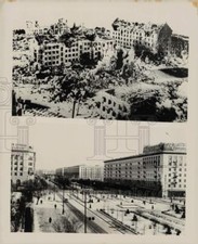 1968 Press Photo War torn  25 years after development in Lenin Square, Moscow